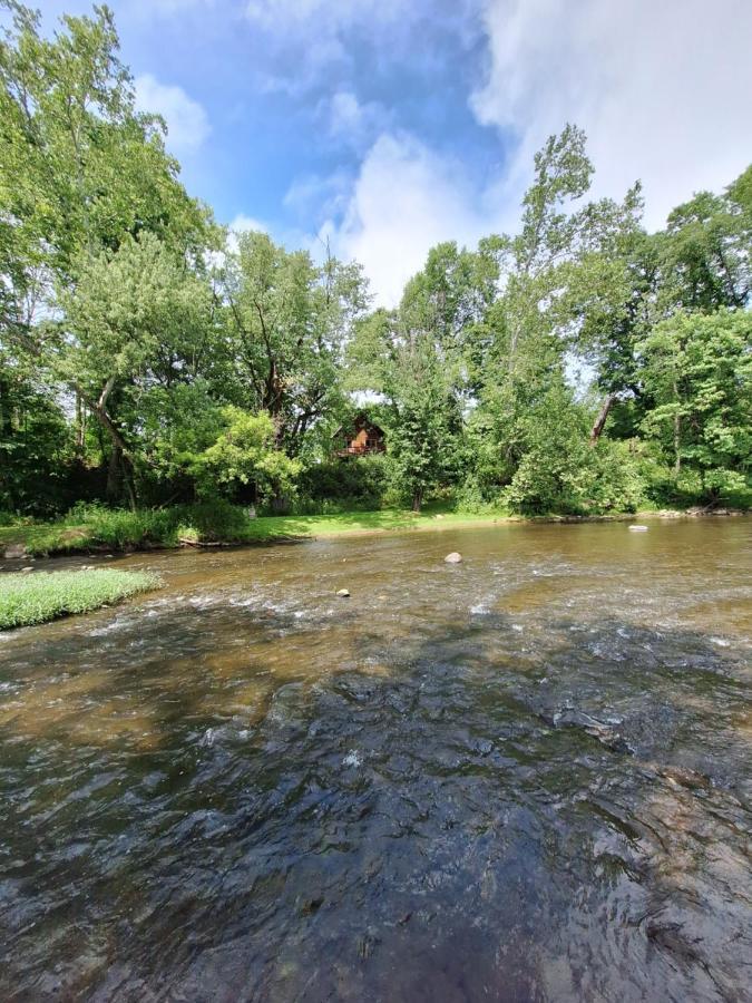 Neshannock Creekside Log Cabin Volant Eksteriør billede